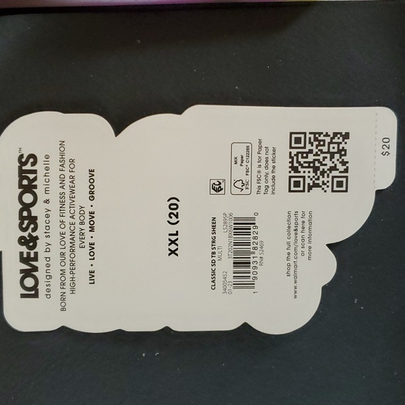 NWT Ladies Swimsuit Bottom XXL(20) LOVE&SPORTS (Multicolor) Never Worn or Tried - Picture 12 of 12